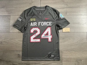 Nike Air Force Falcons #24 Anthracite Alternate Football Jersey Size Small New - Picture 1 of 12