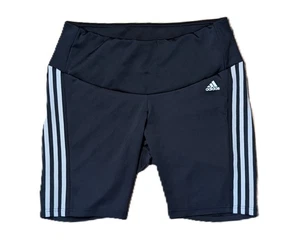 Pantalones Cortos de Motociclista Adidas Para Mujer 3 Rayas Talla 2X Negros Atléticos Activos Gimnasio - Imagen 1 de 4