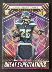 23-24 Panini Illusions Zach Charbonnet GREAT EXPECTATIONS PATCH - Picture 1 of 2