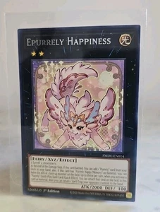 Yu-Gi-Oh! TCG: Epurrely Happiness AMDE-EN014 - Rare - 1st Edition - NM Condition - Picture 1 of 2