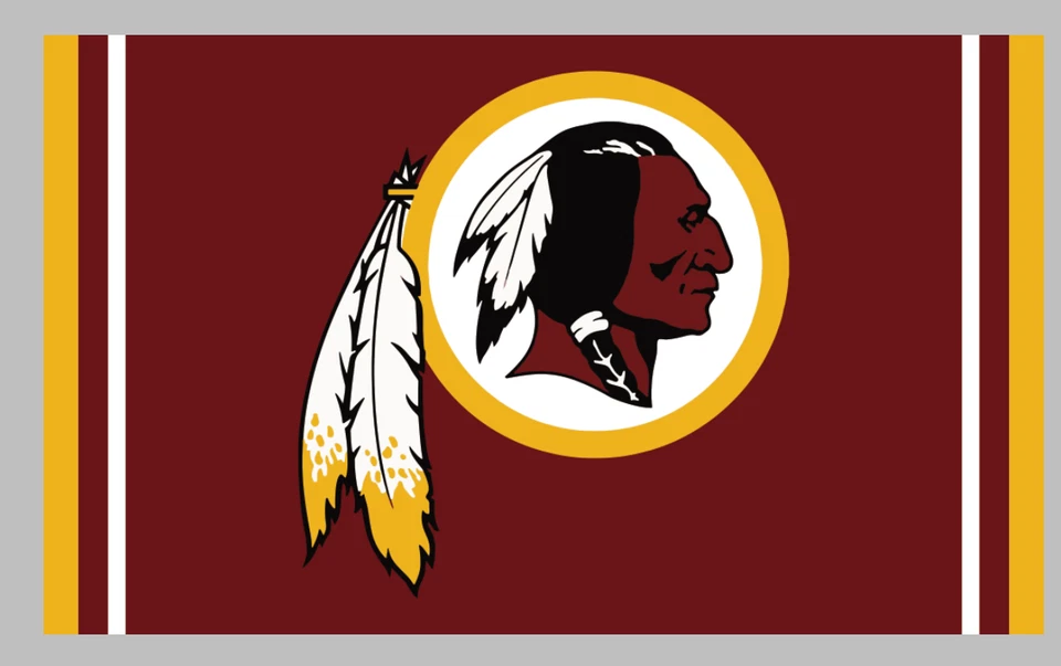 Bandera de Pieles Rojas 3X5 Bandera de Washington Nueva Bandera de Comandantes de EE. UU. Hombre Cueva Tailgating Foto 1 de 1