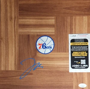 Tyrese Maxey Signed Floorboard w/ JSA COA #CG18998 Philadelphia 76ers Kentucky - Picture 1 of 2