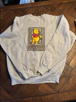 VTG Disney Store Winnie The Pooh Las Vegas Crew Neck Sweatshirt Large No Tags L - Image 1 of 4