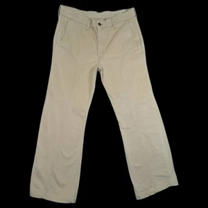 Jeans vintage 1976 Levi's 675 caqui 34x28 garra 42 pestaña blanca ropa de trabajo EE. UU. - Imagen 1 de 20