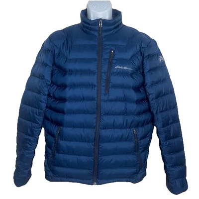 Eddie Bauer Stormdown 800 Goose Down First Ascent Puffer Jacket Blue Men Medium - Image 1 of 4
