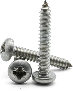 POZI PAN SELF TAPPING SCREWS A4 MARINE GRADE STAINLESS STEEL #6 # 8 #10 #12 #14 - Picture 1 of 1