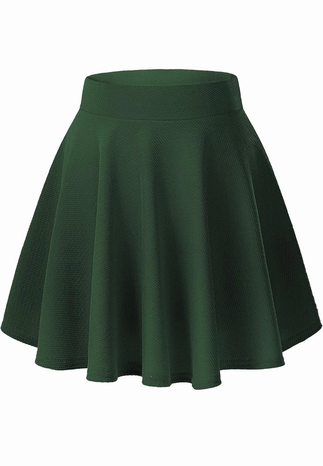 Falda para mujer Urban COCO verde talla XXL básica acampanada informal plisada Foto 1 de 1