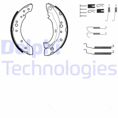 DELPHI 4x Bremsbacken Bremsbackensatz für Trommelbremse Hinten KP1089 - Bild 1 von 2