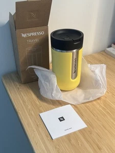 NESPRESSO NOMAD TRAVEL MUG YELLOW, Limited Edition Summer 300ml Travel Coffee - Picture 1 of 6