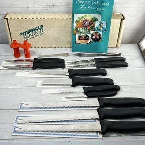 Miracle Blade II (2) 15 Pc Knife Set Fillet Paring Steak Knives Spiral Cutter - Picture 1 of 11