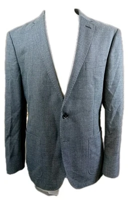 DKNY Grey Wool Lightweight Blazer Jacket Size Smart Casual Designer R7 - Image 1 of 4