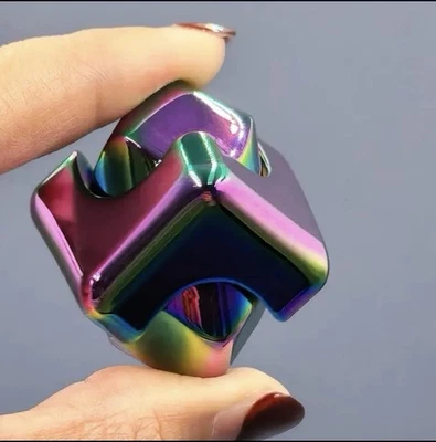Fidget Cube Metall Spinner Stress Finger Hand Magie Spielzeug Angst ADHS Erwachsene Kinder - Bild 1 von 4