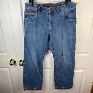 Herren Prana Axiom Straight Leg Jeans Denim Blau 36x30 - Bild 1 von 3
