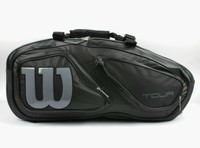 Wilson Tour V 15 Pack Tennis Bag Backpack Black Racquet Racket Bag WRZ844615 