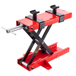 PORIYA 500KG Motorcycle Scissor Jack Lift Wide Deck Hoist Stand for ATVs Bike - Picture 1 of 9