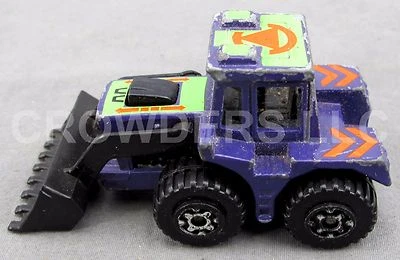 Matchbox Superfast No 29 1976 Tractor Shovel Purple w/ Green & Orange Decals - Image 1 of 4