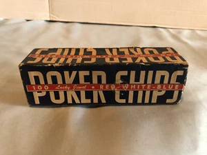 Vintage Set Lucky Jewel Pappe Poker Chips #F17 - Bild 1 von 4