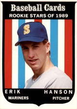 1989 Baseball Card Magazine '59 Topps Replicas #46 Erik Hanson Mariners