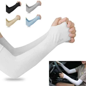 2/3/5 Pairs Cooling Arm Sleeves Cover UV Sun Protection Sports Outdoor Men Women - Picture 1 of 17