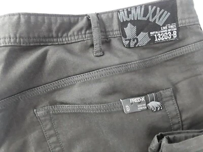 Pantalones de mezclilla Fred-X East Fit MCMLXII 13203-B D. Gris 52W 32L Cierre de cremallera Mezcla de algodón  Foto 1 de 4