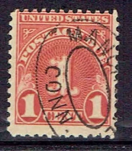 #J80 1 CENT POSTAGE DUE FANCY CANCEL F-VF USED e - Picture 1 of 2
