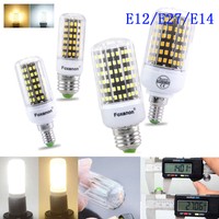 E27 E14 E12 LED Corn Bulb Light 5730 2835 SMD White Lamp 24-162LEDS 30W-160W