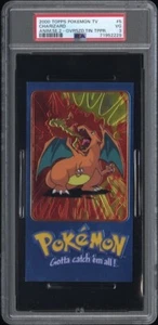 2000 TOPPS POKEMON JUMBO CHROME CHARIZARD #5 PSA 3 TIN TOPPER TV SER 2 - Picture 1 of 2