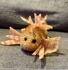 GANZ Webkinz Lion Fish 9" Plush Beanie HM 355 Orange Striped - Picture 1 of 5