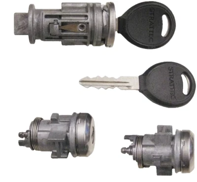 Chrysler Dodge Ignition Key Switch Lock Cylinder & Door Lock Set 2 Regular Keys - Image 1 of 4