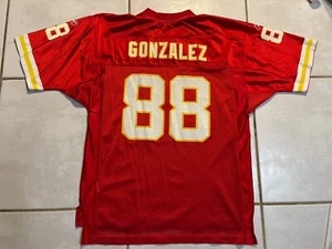 Vintage REEBOK Kansas City Chiefs Tony Gonzalez NFL Jersey Men’s Large - Picture 1 of 18