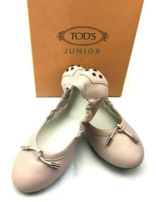 TOD'S Girls' Ballet Flats in Blush Italian Leather US SZ 12 - BRAND NEW in BOX! - Image 1 of 4