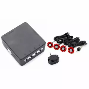 4 Parking Sensor Car Rear Reverse Backup Radar System Sound Alarm Kit Adjustable - Picture 1 of 19