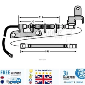 Manguera de freno BBH7553 para Chrysler VOYAGER 00-07 4721324-AA - Imagen 1 de 2