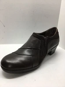 I Love Comfort Mujer Cuero Marrón Tacón Zapato Botín Talla 10 - Imagen 1 de 9