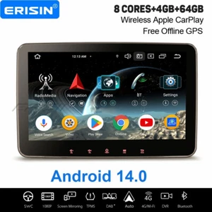 Radio de coche 10,1" Android 14 GPS para VW Passat B6 Golf 5/6 Touran Jetta Skoda SEAT - Imagen 1 de 24