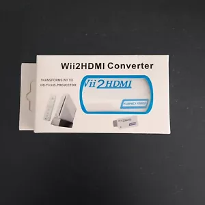 Adaptateur AV Vers HDMI Nintendo Wii Wii2Hdmi Affichage - Imagen 1 de 5