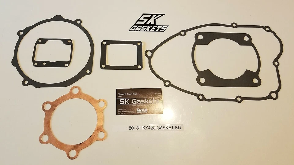 Kit de juntas Kawasaki 80 81 1981 1980 KX420 KX 420 Foto 1 de 1