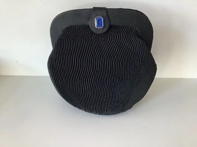 Bolso de noche pequeño negro vintage con correa y cierre a presión nuevo Foto 1 de 4