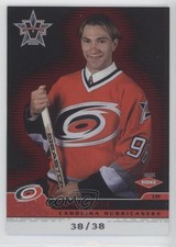 2001-02 Pacific Vanguard Rookie Red /38 Erik Cole #106 Rookie RC