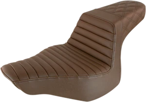 Saddlemen Step-Up Seats Brown Front TR/Rear LS #813-27-176BR - Picture 1 of 1