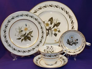 5 PC PLACE SETTING ROYAL WORCESTER "BERNINA" FINE CHINA DINNERWARE ENGLAND NICE - Picture 1 of 10