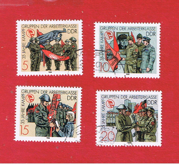 Germany (DDR) #2684-2687   VF used   Worker's Militia  Free S/H - Image 1 of 1