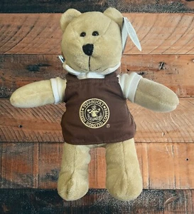 Nuevo con etiquetas Starbucks Plush Bear Pike Place Market 2005 10" Stuffie Barista Coffee - Imagen 1 de 7