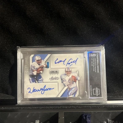 Absolute Warren Moon/Earl Campbell 2016 doble automático SP #3/25 Arena club como nuevo 9  Foto 1 de 3