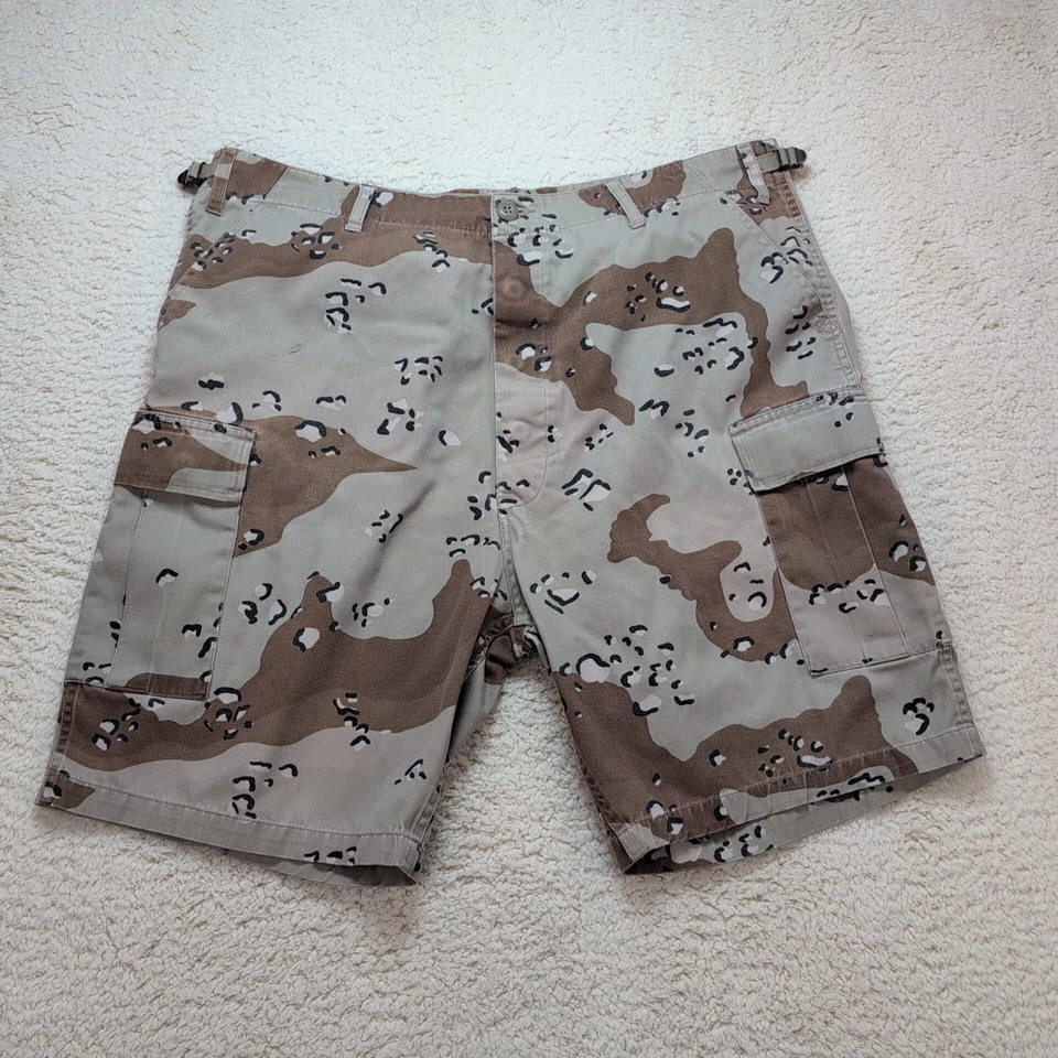 "Pantalones Cortos de Carga Rothco BDU Camuflados Para Hombres Grandes 35-39"" Patrón Desierto con Chispas de Chocolate" Foto 1 de 4