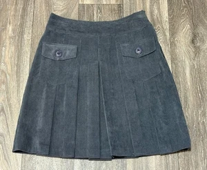 Chelsea & Theodore Cord A-Linie Faltenrock Damengröße 4 grau adrett - Bild 1 von 6