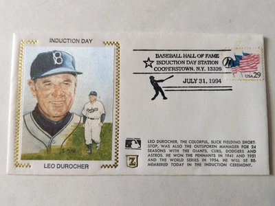 Baseball Hall Of Fame Induction Day First Day Issue Leo Durocher Envelope - Image 1 of 2