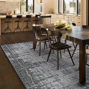 Dream Decor Rugs Grace Bristol Indoor Outdoor Area Rug Gray 2'2" x 7'6" Runner - Picture 1 of 5