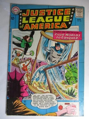 Justice League of America #26 Four Worlds To Conquer, VG+, 4.5, Cr/OW Pages - Image 1 of 4