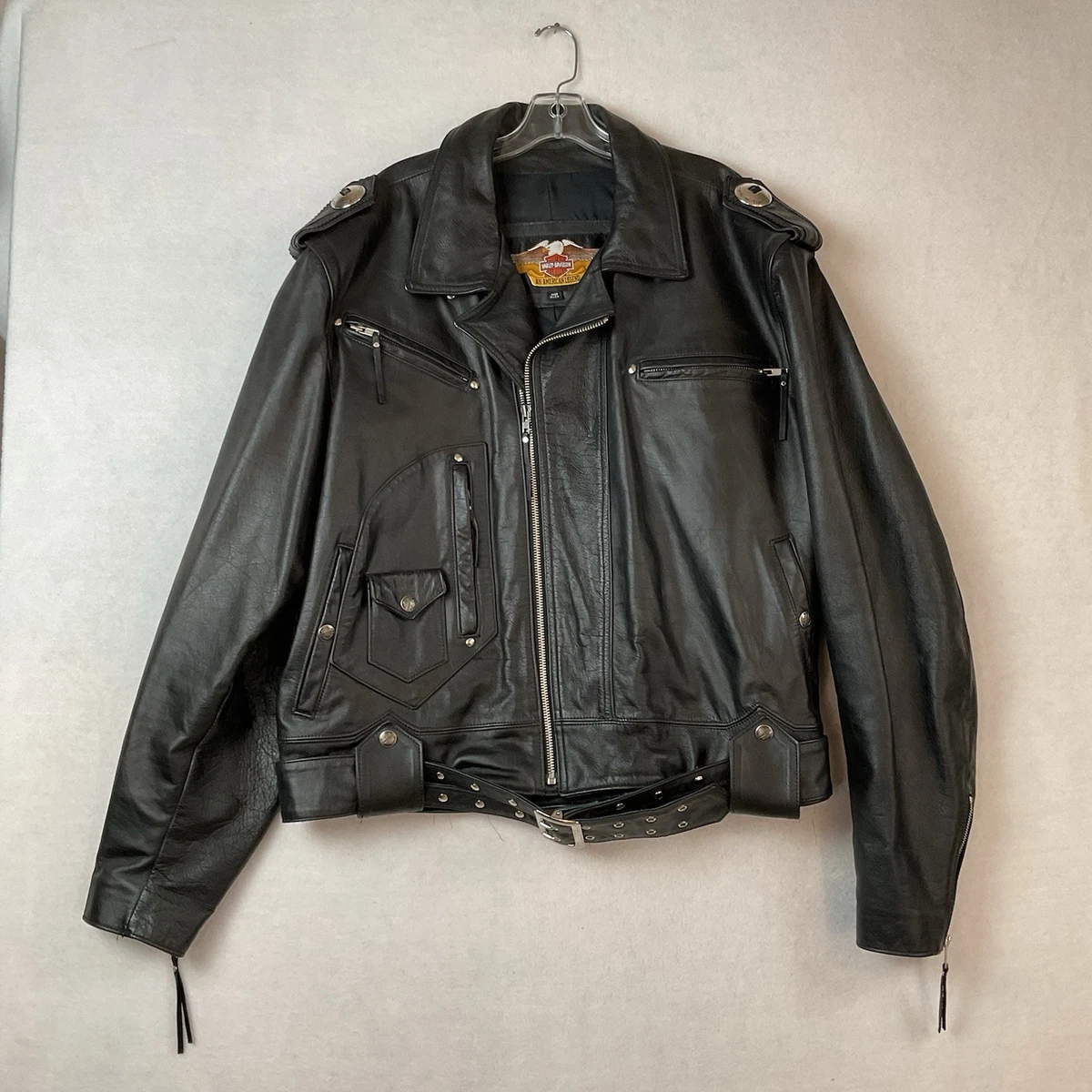 Harley Davidson Leather Jacket Embossed for sale | eBay
